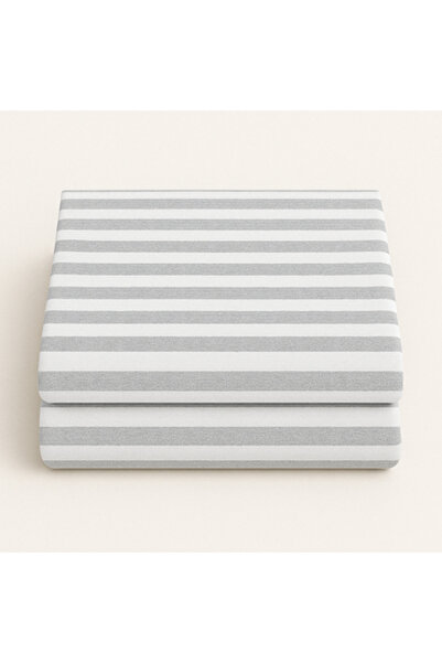 Pazar Home Bedding 6-piece striped double bedspread, 260*240 cm, double/king size - Bazaar Home Barrera - with fixed filling