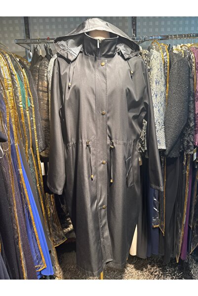 sırma giyim Kapşonlu Trençkot