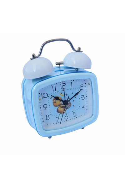 PUFO Ceas deșteptător pentru copii Joy, cu buton de iluminare a cadranului, 16 x 12 cm, model ursuleț de pluș