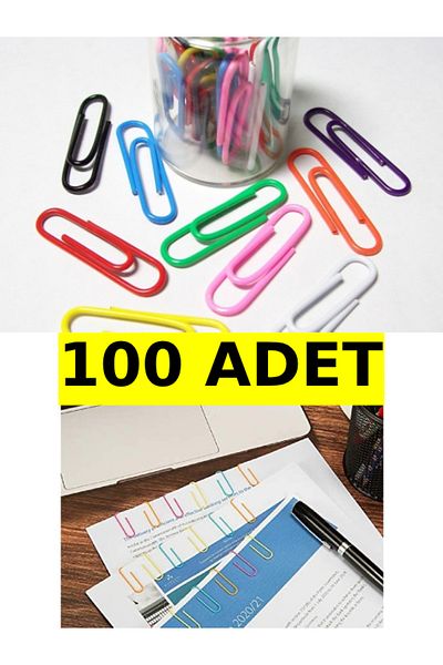 nistabolje 100 Colorful Paper Clips Paper Clip