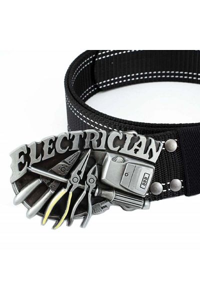 PUFO Curea de electrician bărbătească 4 x 123 cm, neagră