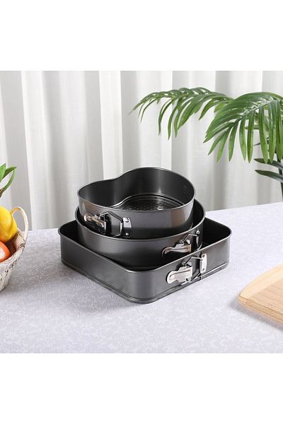 Transformacion 3 Size Clamp Cake Mold 24-26-28 cm Multi Cake Mold Teflon 721697