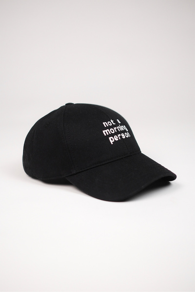 Eazy Co Not a Morning Person Siyah Unisex Baseball Cap Şapka