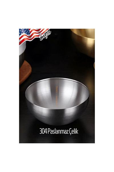 NEZADE STORE Shaving Bowl 304 Stainless Steel