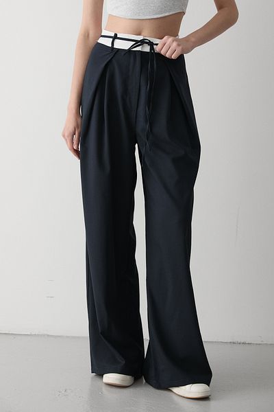 Laluvia Pants - Dark blue - Normal waist