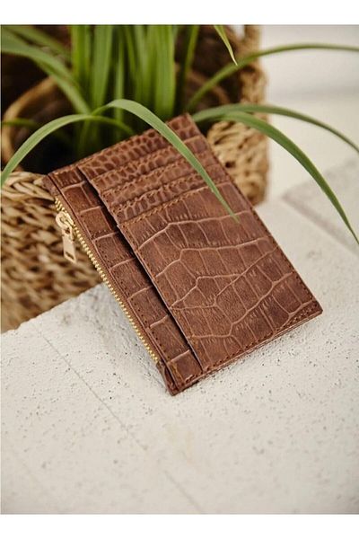 gullfoss Crocodile Card Holder Wallet
