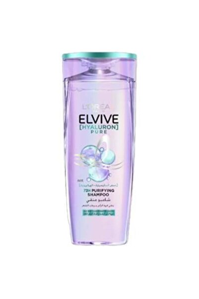 LORYAL Elvive Hyaluron Pure Purifying & Moisturizing Shampoo for Oily Scalp, 400 ml
