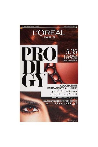 L'Oreal Paris صبغة شعر بروديجي من لوريال باريس، بني فاتح وأرجواني ذهبي 5.35