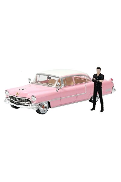 Greenlight Elvis Presley's 1955 Pink Cadillac Fleetwood Series 60-Figürlü (1:43 Scale) Diecast (koleksiyon)