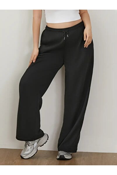 CAONNES Γυναικεία μαύρα φαρδιά αθλητικά ρούχα μεγάλου μεγέθους, υψηλής ποιότη...