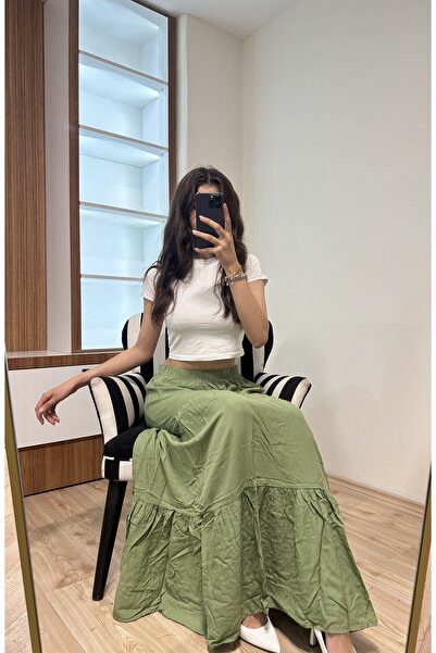 BRN Fusta lungă de damă plisată de bază