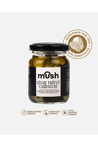 Mush Siyah Trüf Carpaccio 90 gr (SİYAH TRÜF MANTARI DİLİMLERİ)