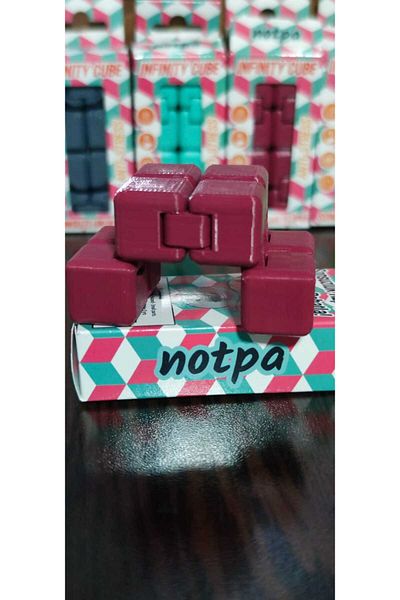 kutuTR Infinity Cube Stress Throw Cube Stress Cube(Infinity Cube) Red