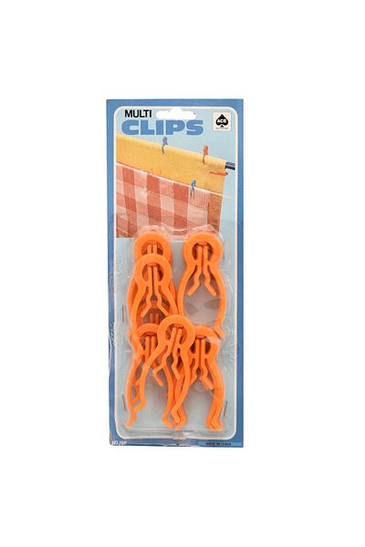 ACE 12-Piece Multi-Purpose Plastic Clothes Pegs, Orange