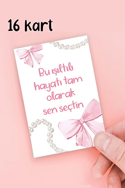 Pankart Evi Bekarlığa Veda Partisi Coquette Motto Kartları 16 Adet Bride To B...