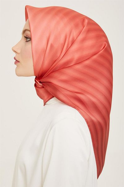 Armine Sura Silk Scarf 9150D (S) 90 X 90 Tile - 04