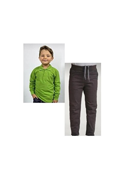 BAGİSTA BUTİK PANTALONI CANVAS FUMÉ RIBANA BEL BENETTO VERDE CU MANȘETE LUNGI...