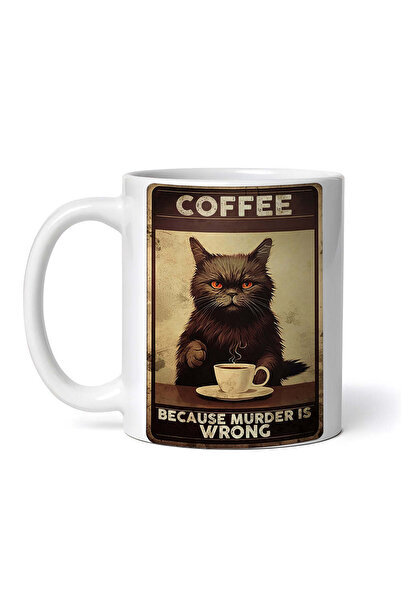 OEM Εξατομικευμένη Λευκή Κούπα, Καφές Επειδή Ο Φόνος Είναι Λάθος, Inovatix®. ...