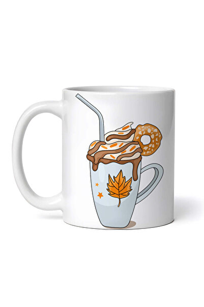 OEM Cană albă personalizată, Cafea cu lapte și frișcă, INOVATIX®. 330ml