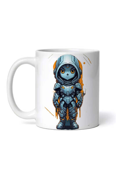 OEM Εξατομικευμένη Λευκή Κούπα, Γαλαξιακός Κοσμοναύτης, Inovatix®. 330 ml