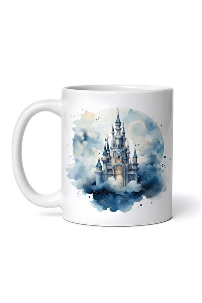 OEM Cană albă personalizată, Castelul Nopții, Inovatix®. 330 ml