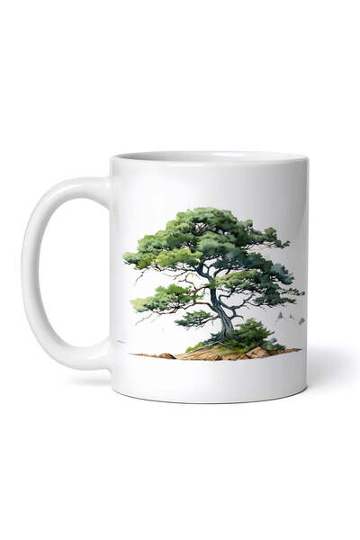 OEM Cană albă personalizată, copac japonez, Inovatix®. 330 ml