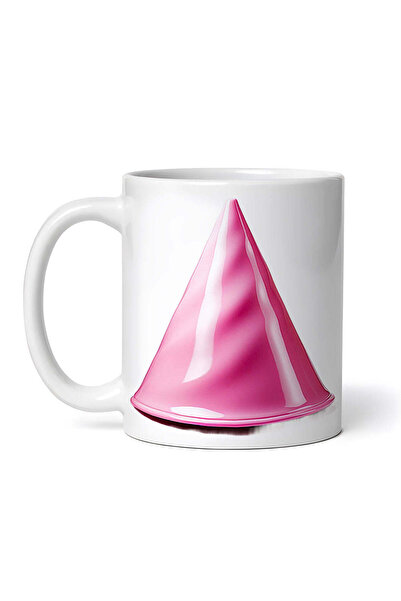 OEM Cană albă personalizată, Cască roz, Inovatix®. 330 ml