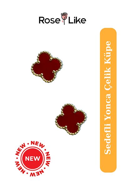 RoseLike Clover Steel Earrings