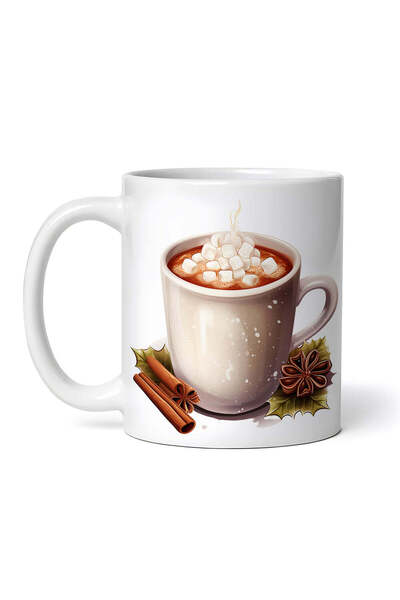 OEM Cană albă personalizată, ciocolată caldă Fiona, Inovatix®. 330 ml