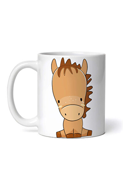 OEM Cană albă personalizată, Cal Sportiv, Inovatix®. 330ml