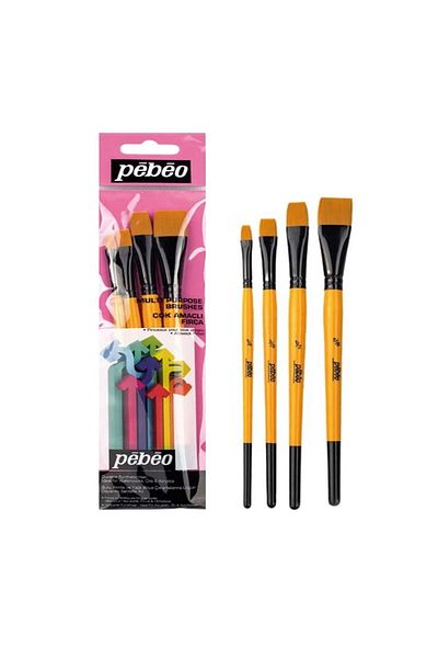 Pebeo Brush Set Set of 4 10