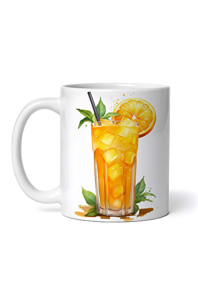 OEM Cană albă personalizată, cocktail de portocale, Inovatix®. 330 ml