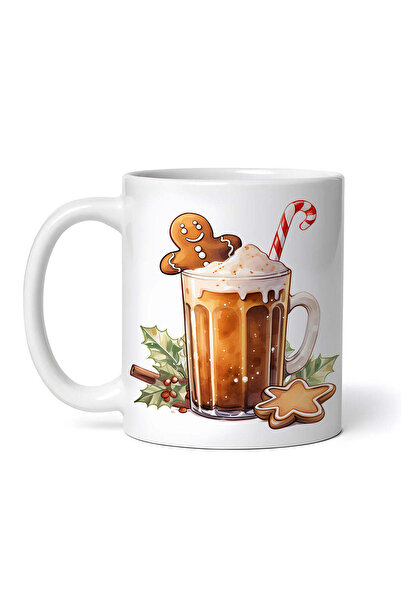 OEM Cană albă personalizată, ciocolată caldă Narcisa, INOVATIX®. 330ml