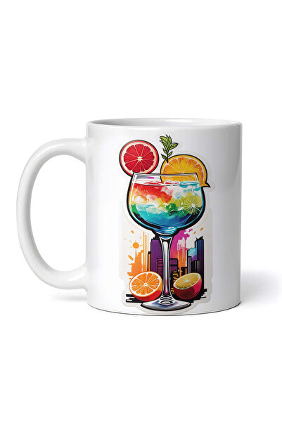 OEM Cană albă personalizată, Cocktail de portocale, INOVATIX®. 330ml