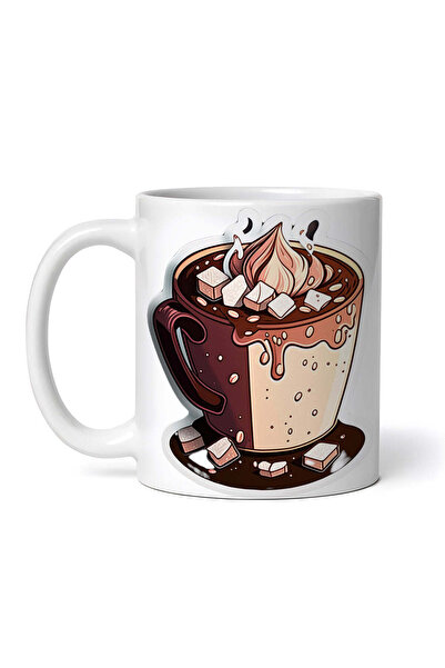 OEM Cană albă personalizată, ceașcă de ciocolată caldă, INOVATIX®. 330ml