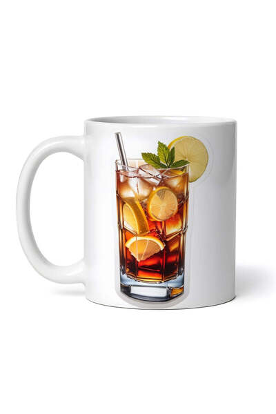 OEM Cană albă personalizată, Long Island Cocktail Iced Tea Mentă și Lămâie, I...