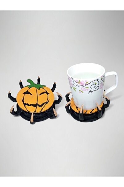 Lades Cute Pumpkin Shaped 3D Design Coaster |   Fun Cup Holder