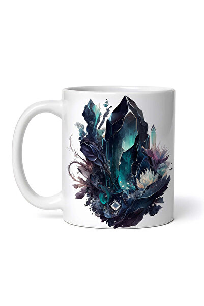 OEM Cană albă personalizată, Lambert Dark Crystals, INOVATIX®. 330ml