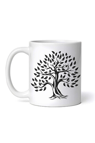 OEM Cană albă personalizată, Copac cu frunze, Inovatix®. 330 ml