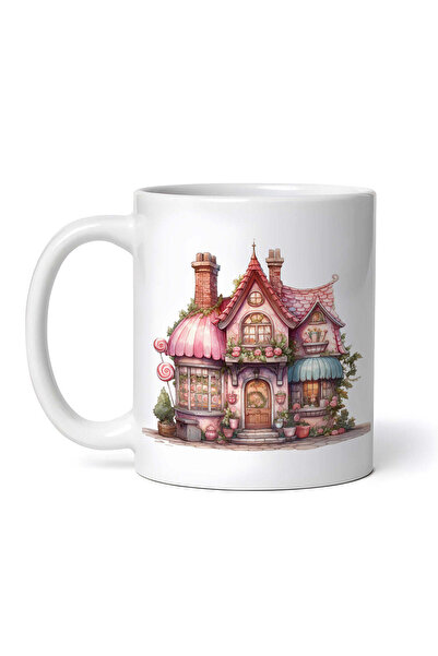 OEM Εξατομικευμένη Λευκή Κούπα, Fairy House, Inovatix®. 330ml