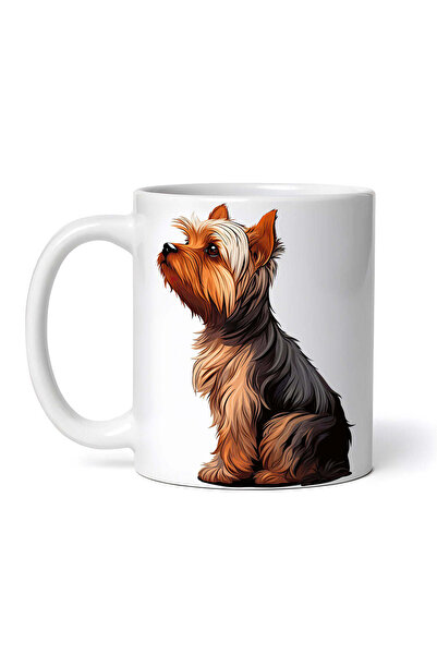 OEM Cană albă personalizată, câine Yorkshire Terrier, INOVATIX®. 330 ml