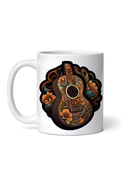 OEM Εξατομικευμένη Λευκή Κούπα, Κιθάρα, Ukulele, Inovatix®. 330ml