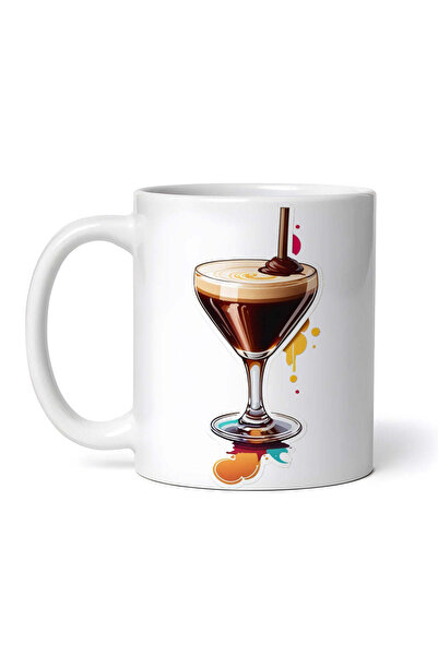 OEM Εξατομικευμένη Λευκή Κούπα, Κοκτέιλ Espresso Martini με Καλαμάκι, Inovati...