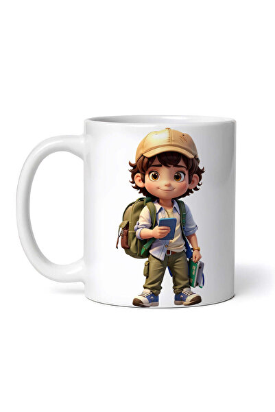 OEM Εξατομικευμένη λευκή κούπα, Πεζοπορία για παιδιά, INOVATIX®. 330ml