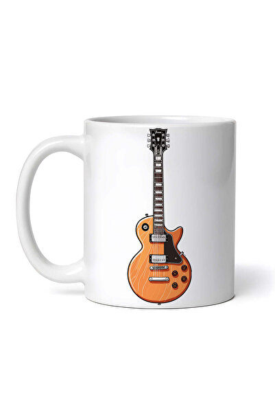 OEM Cană albă personalizată, siluetă chitară Sg, Inovatix®. 330 ml