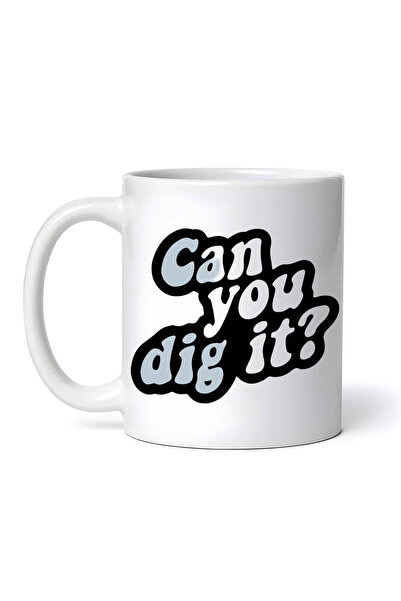 OEM Εξατομικευμένη λευκή κούπα, Can you dig it, INOVATIX®. 330 ml