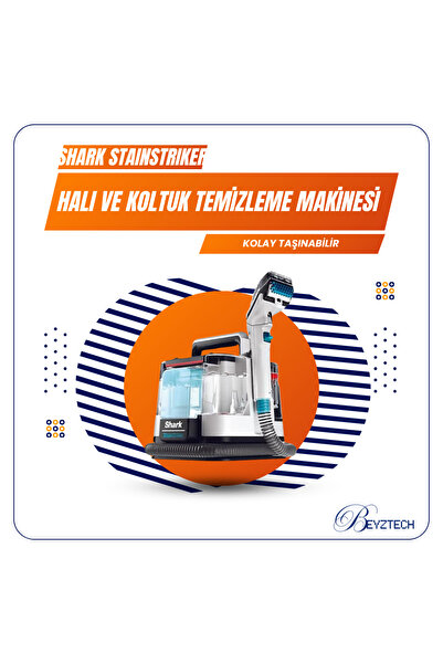 Shark StainStriker Halı Koltuk Temizleyici | Taşınabilir, Güçlü Emiş, OXY Lek...