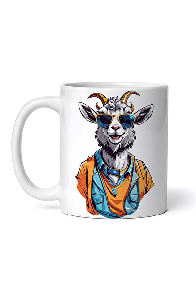 OEM Εξατομικευμένη Λευκή Κούπα, Capra Fashion, Inovatix®. 330ml