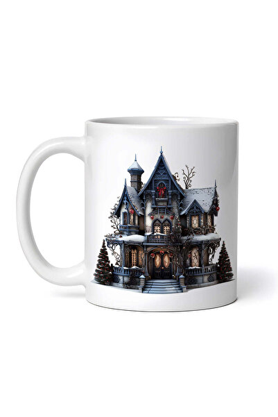 OEM Cană albă personalizată, Casă bântuită, Inovatix®. 330 ml