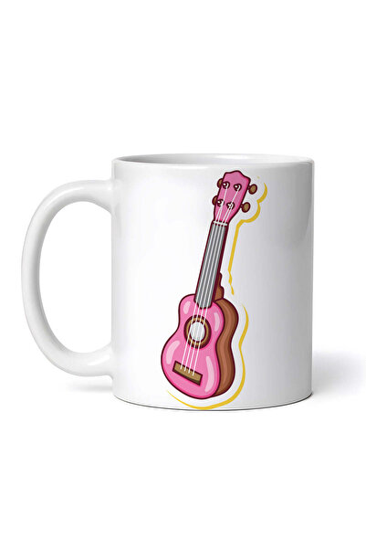 OEM Cană albă personalizată, chitară minimalistă, Inovatix®. 330 ml